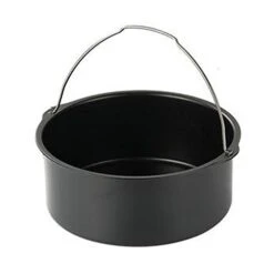 2pcs/set Universal Air Fryer Accessory Set Steel Pizza Pan Baking Cake Barrel For Gourmia 12 2pcs/set Universal Air Fryer Accessory Set Steel Pizza Pan Baking Cake Barrel For Gourmia -Wilton Shop 31QTwdc4asL