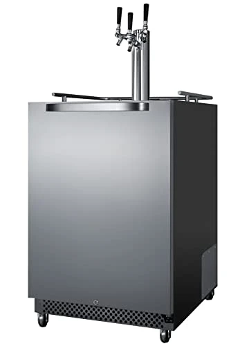 Summit Appliance SBC696OSTRIPLE 24" Wide Built-In Outdoor Kegerator, 6.04 Cu.ft Capacity, Triple Tap System, Weatherproof, Full-Sized Beer Dispenser, Digital Thermostat, Open Door Alarm, Led Lighting 4 Summit Appliance SBC696OSTRIPLE 24" Wide Built-In Outdoor Kegerator, 6.04 Cu.ft Capacity, Triple Tap System, Weatherproof, Full-Sized Beer Dispenser, Digital Thermostat, Open Door Alarm, Led Lighting - Image 2