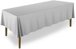 - 5 Premium 90" X 132" Tablecloths For Wedding/Banquet/Restaurant - Rectangular Polyester Fabric Table Cloths - White -Wilton Shop 31RICiMlAmL. AC