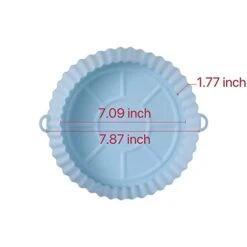 3 PCS Air Fryer Silicone Liners-7.87", Reusable Air Fryer Silicone Pot, Silicone Baking Tray For 3-5Qt Air Fryer, Food Grade Silicone Air Fryer Basket For Microwave, Oven, Steamer 11 3 PCS Air Fryer Silicone Liners-7.87", Reusable Air Fryer Silicone Pot, Silicone Baking Tray For 3-5Qt Air Fryer, Food Grade Silicone Air Fryer Basket For Microwave, Oven, Steamer -Wilton Shop 31RIWnrWdSL