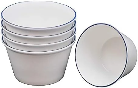 T-917855 Cocotte Fortemore Blue Line, Set Of 5, Diameter 3.6 X Height 2.0 Inches (9.1 X 5.2 Cm), Microwave, Dishwasher And Oven Safe, Lightweight Reinforced Porcelain 12 T-917855 Cocotte Fortemore Blue Line, Set Of 5, Diameter 3.6 X Height 2.0 Inches (9.1 X 5.2 Cm), Microwave, Dishwasher And Oven Safe, Lightweight Reinforced Porcelain - Image 10