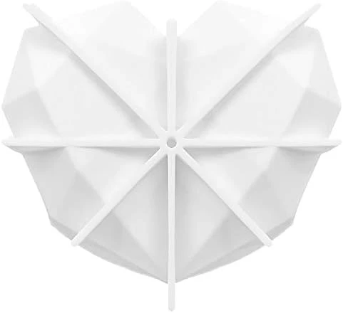 Heart Chocolate Mold, 7.8" Big Breakable Diamond Heart Silicone Cake Mould, Love Shape Maker Baking Tool For Chocolate Mousse Dessert Candy, Good Gifts For Birthday, Valentines Day, Oven Safe 10 Heart Chocolate Mold, 7.8" Big Breakable Diamond Heart Silicone Cake Mould, Love Shape Maker Baking Tool For Chocolate Mousse Dessert Candy, Good Gifts For Birthday, Valentines Day, Oven Safe - Image 8