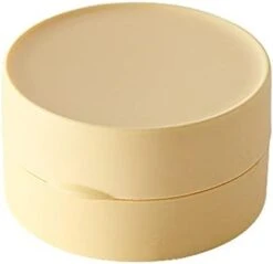 Soap Box Round Shape Storage Box Travel Portable Sealed Soap Box Waterproof Soap Storage Cases Bathroom Washroom Supplies Soap Storage (Color : Pink) -Wilton Shop 31S0StCrYWL. AC