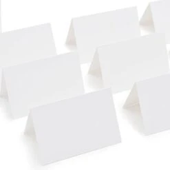 50 Pcs White Blank Place Cards - Textured Table Tent Cards Seating Place Cards For Weddings Banquets Dinner Parties 2.5" X 3.75" 11 50 Pcs White Blank Place Cards - Textured Table Tent Cards Seating Place Cards For Weddings Banquets Dinner Parties 2.5" X 3.75" -Wilton Shop 31SVVT oMYL. AC