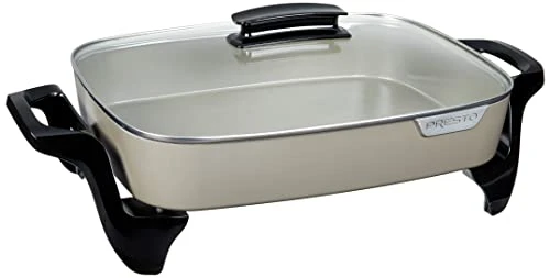 Presto , Grey Ceramic 06856" Electric Skillet, 16" 3 Presto , Grey Ceramic 06856" Electric Skillet, 16"