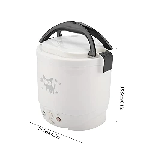 1L Mini Rice Cooker, 12v Electric Lunch Box Portable Travel Rice Cooker For Car Multifunctional Electric Food Steamer Rice Cooker Fast Cooking Fully Automatic Non Stick Pot For Travel Campin 4 1L Mini Rice Cooker, 12v Electric Lunch Box Portable Travel Rice Cooker For Car Multifunctional Electric Food Steamer Rice Cooker Fast Cooking Fully Automatic Non Stick Pot For Travel Campin - Image 2