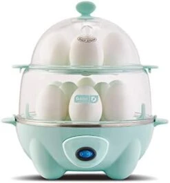 Dash Deluxe Rapid Egg Cooker For Hard Boiled, Poached, Scrambled Eggs, Omelets, Steamed Vegetables, Dumplings & More, 12 Capacity, With Auto Shut Off Feature - Black -Wilton Shop 31Szn3ZshL. AC