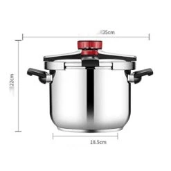 WETYG Stainless Steel Pressure Cooker With Easy Lock Lid，Adjustable Pressure Limiting Valve, -hand Operated Switch -Wilton Shop 31TEgbLhUBL