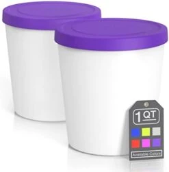 - Premium Ice Cream Containers (2 Pack - 1 Quart Each) Perfect Freezer Storage Tubs With Lids For Ice Cream, Sorbet And Gelato! - Mint -Wilton Shop 31UBRh3IsLL. AC