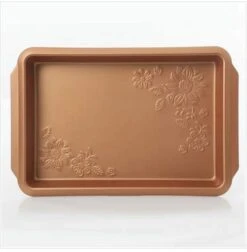 Gibson Country Kitchen 4 Pc Embossed Nonstick Bakeware Set, 4-Piece, Copper -Wilton Shop 31UWmd6XWnL
