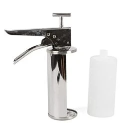 1L Churrera Churros Filler Machine, Stainless Steel Manual Spanish Donuts Filling For Dessert Maker（extra Bottles）