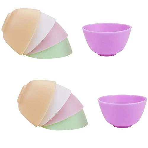 BILLIOTEAM 10 PCS Multi Colorful Silicone Mixing Bowl,Reusable Prep And Serve Bowls Condiment Bowls Facial Mask Bowl For Skincare,DIY Craft,Resin,Acrylic Painting 7 BILLIOTEAM 10 PCS Multi Colorful Silicone Mixing Bowl,Reusable Prep And Serve Bowls Condiment Bowls Facial Mask Bowl For Skincare,DIY Craft,Resin,Acrylic Painting - Image 5