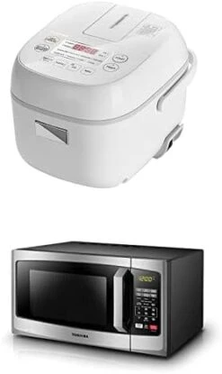 Mini Rice Cooker, 3 Cups Uncooked Small Rice Cooker, Steamer & Warmer +Toshiba EM925A5A-SS Countertop Microwave Oven, 0.9 Cu Ft With 10.6 Inch Removable Turntable, 900W 7 Mini Rice Cooker, 3 Cups Uncooked Small Rice Cooker, Steamer & Warmer +Toshiba EM925A5A-SS Countertop Microwave Oven, 0.9 Cu Ft With 10.6 Inch Removable Turntable, 900W -Wilton Shop 31Uv38jQY6L. AC