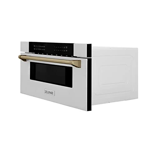 INE Autograph Edition 30" 1.2 Cu. Ft. Built-In Microwave Drawer In Stainless Steel With Champagne Bronze Accents 4 INE Autograph Edition 30" 1.2 Cu. Ft. Built-In Microwave Drawer In Stainless Steel With Champagne Bronze Accents - Image 2