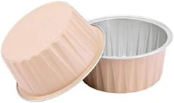 5oz 3 2/5" Set Of 24 Disposable Aluminum Foil Cups 125ml For Muffin Cupcake Baking Bake Utility Ramekin Cup (Dimand Lids) -Wilton Shop 31Vd1aB7fZL. AC