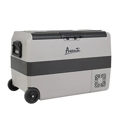Avanti PDR50L34G Cooler Portable Refrigerator And Freezer With 50 Liter Capacity, Adjustable Zone Separation, Easy-Pull Rolling Design, LED Lights, AC/DC, 50-Liter, Grey 3 Avanti PDR50L34G Cooler Portable Refrigerator And Freezer With 50 Liter Capacity, Adjustable Zone Separation, Easy-Pull Rolling Design, LED Lights, AC/DC, 50-Liter, Grey