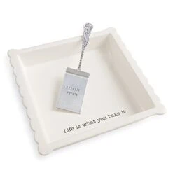 Brownie Baker Set, 3.35H X 13.4L X 13.1W, White