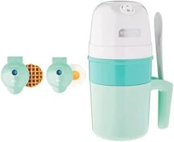 Dash Mini Maker Waffle Maker + Griddle, 2-Pack Griddle + Waffle Iron - Aqua -Wilton Shop 31WkAaobr8L. AC