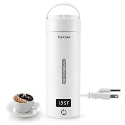 Mall Electric Tea Kettle Travel Portable Mini Coffee Kettle, With 4 Variable Presets, Personal Hot Water Boiler 304 Stainless Steel With Auto Shut-Off & Boil Dry Protection, BPA-Free