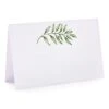 50 Pack Place Cards, Wedding Name Place Cards, Greenery Table Place Cards For Wedding Or Party, Seating Place Cards For Tables, 2 X 3.5 Inches