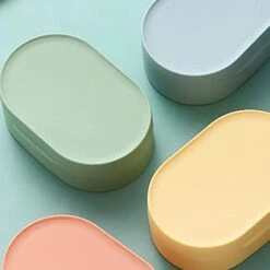 Soap Box Multifunctional Travel Portable Sealed Waterproof Soap Box With Lid, Home Countertop Soap Box (Color : Blue) -Wilton Shop 31XjEaXm1RL