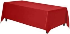 Rectangle Tablecloth | 90 X 132 Inch - White Rectangular Table Cloth For 6 Foot Table In Washable Polyester | Great For Buffet Table, Parties, Holiday Dinner, Wedding & Baby Shower 29 Rectangle Tablecloth | 90 X 132 Inch - White Rectangular Table Cloth For 6 Foot Table In Washable Polyester | Great For Buffet Table, Parties, Holiday Dinner, Wedding & Baby Shower -Wilton Shop 31YN0dqpA2L. AC