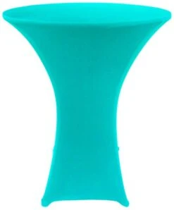 Turquoise 32 Inch Round X 43 Inch Tall Spandex Cocktail Tablecloth Folding Cover Stretch 20 Turquoise 32 Inch Round X 43 Inch Tall Spandex Cocktail Tablecloth Folding Cover Stretch -Wilton Shop 31YNt6F05pL