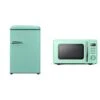 Galanz GLR25MGNR10 Retro Compact Refrigerator, Green, 2.5 Cu Ft & GLCMKZ09GNR09 Retro Countertop Microwave Oven With Auto Cook & Reheat, Defrost, Quick Start Functions, 9 Cu Ft, Green 2 Galanz GLR25MGNR10 Retro Compact Refrigerator, Green, 2.5 Cu Ft & GLCMKZ09GNR09 Retro Countertop Microwave Oven With Auto Cook & Reheat, Defrost, Quick Start Functions, 9 Cu Ft, Green -Wilton Shop 31YouxdugIL