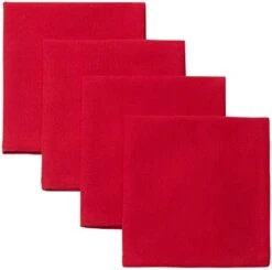 Unkins Reusable Cloth Napkins For Kids | 12”x12” | Thick, Absorbent, Durable | Machine Washable For Easy Care | Name Tag | Soft Cotton Fabric | Great For School Lunchboxes | Set Of 4 (Bright Pink) -Wilton Shop 31YqjTNdtOL. AC