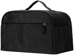 Wo/Four Slice Toaster Cover With Pocket,Kitchen Bakeware Protector,Universal Cotton Linen Dusproof Washable Kitchen Toaster Cover -Wilton Shop 31YvaIqo6NL. AC 1