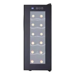 GENERIC 32L Wine Cooler Refrigerator 12 Bottles Freestanding Wine Cellar Quiet Wine Fridge With Digital Temperature Control For Red, White, Champagne Or Sparkling Wine