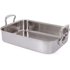 De Buyer Roasting Dish 41 X 27.5 X 13.35 Cm Grey Stainless Steel