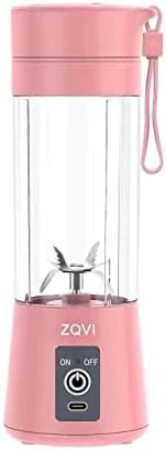 Portable Blender,Portable Juicer,Fruit Mixer - 6 Blades In 3D, 380ml Fruit Mixing Machine With USB Charger Cable(Pink) 7 Portable Blender,Portable Juicer,Fruit Mixer - 6 Blades In 3D, 380ml Fruit Mixing Machine With USB Charger Cable(Pink) - Image 5