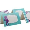 Mermaid Party Place Cards - Under The Sea Party Supplies Food Tents And Food Labels Decorations, Mermaid Baby Shower Party Supplies -Wilton Shop 31ZRYETjnlL