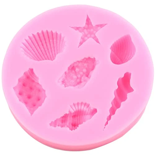 Marine Theme Cake Fondant Silicone Mold Seashell Conch Starfish Coral Molds For Cake Decorating Cupcake Topper Candy Chocolate Gum Paste Polymer Clay Set Of 4 8 Marine Theme Cake Fondant Silicone Mold Seashell Conch Starfish Coral Molds For Cake Decorating Cupcake Topper Candy Chocolate Gum Paste Polymer Clay Set Of 4 - Image 6
