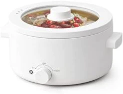 2L Electric Pots For Cooking, Mini Hot Pot Electric Non-Stick Ceramic Glaze Rapid Ramen Cooker For Noodles, Soup, Steak, Stir Fry, Steak, Eggs For Family Dorm And Office With Dual Power Control, Over Heating And Boil Dry Protection, White(2L) -Wilton Shop 31a0PDp0MqL. AC