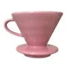 Pour Over Coffee Dripper - Ceramic Slow Brewing Accessories For Home, Cafe, Restaurants - Easy Manual Brew Maker Gift - Strong Flavor Brewer - V02 Paper Cone Filters - Pink, 2 Cup 1 Pour Over Coffee Dripper - Ceramic Slow Brewing Accessories For Home, Cafe, Restaurants - Easy Manual Brew Maker Gift - Strong Flavor Brewer - V02 Paper Cone Filters - Pink, 2 Cup -Wilton Shop 31aASNi72sL