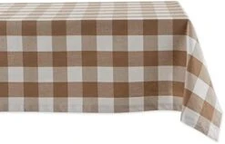 Buffalo Check Collection, Classic Farmhouse Tablecloth, Tablecloth, 70" Round, Black & White -Wilton Shop 31ak5xQJoCL. AC
