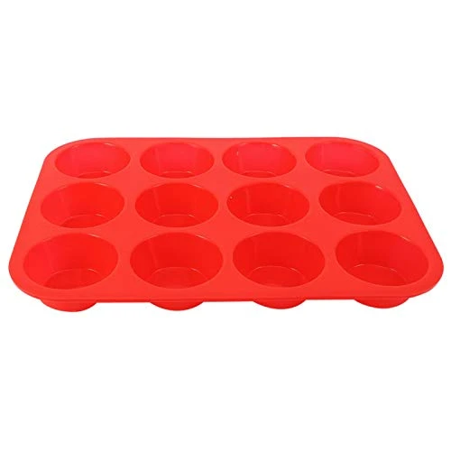 RAKUTE Muffin Pan, 12 Cups Cupcake Pan Silicone Muffin Tin Easy Release For Baking DIY Making Cakes Cornbread Quiche Muffin Egg Cups Pan 7 RAKUTE Muffin Pan, 12 Cups Cupcake Pan Silicone Muffin Tin Easy Release For Baking DIY Making Cakes Cornbread Quiche Muffin Egg Cups Pan - Image 5