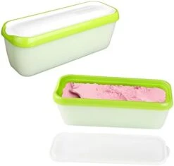 Ice Cream Storage Containers With Lids 2 Pack - 1.5 Quarts Reusable Homemade Ice Cream Tubs, Freezer Containers Perfect For Sorbet, Frozen Yogurt Or Gelato (Green) 17 Ice Cream Storage Containers With Lids 2 Pack - 1.5 Quarts Reusable Homemade Ice Cream Tubs, Freezer Containers Perfect For Sorbet, Frozen Yogurt Or Gelato (Green) -Wilton Shop 31bSkOQm38L. AC