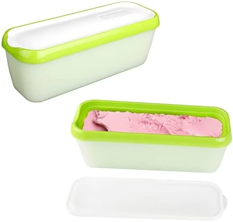 Ice Cream Storage Containers With Lids 2 Pack - 1.5 Quarts Reusable Homemade Ice Cream Tubs, Freezer Containers Perfect For Sorbet, Frozen Yogurt Or Gelato (Green) 9 Ice Cream Storage Containers With Lids 2 Pack - 1.5 Quarts Reusable Homemade Ice Cream Tubs, Freezer Containers Perfect For Sorbet, Frozen Yogurt Or Gelato (Green) - Image 7