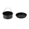 2pcs/set Universal Air Fryer Accessory Set Steel Pizza Pan Baking Cake Barrel For Gourmia 2 2pcs/set Universal Air Fryer Accessory Set Steel Pizza Pan Baking Cake Barrel For Gourmia -Wilton Shop 31bVaHsNq9L