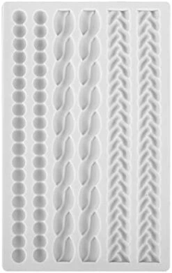 Silicone Rope Mold, Beasea Pearl Mold For Fondant Silicone Pie Crust Mold, Gary Lace Chain Molds Rope Border Fondant Braid Mold For Cake Decorating Sugarcraft Mould Pastry Pies Chocolate Toppers 12 Silicone Rope Mold, Beasea Pearl Mold For Fondant Silicone Pie Crust Mold, Gary Lace Chain Molds Rope Border Fondant Braid Mold For Cake Decorating Sugarcraft Mould Pastry Pies Chocolate Toppers -Wilton Shop 31bXLrCZ7DL. AC