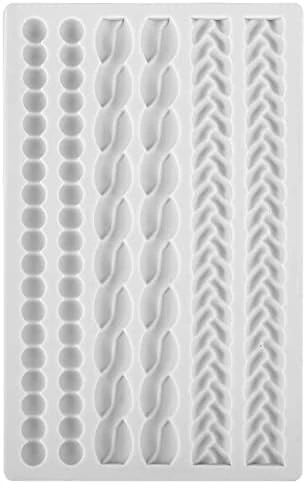 Silicone Rope Mold, Beasea Pearl Mold For Fondant Silicone Pie Crust Mold, Gary Lace Chain Molds Rope Border Fondant Braid Mold For Cake Decorating Sugarcraft Mould Pastry Pies Chocolate Toppers 7 Silicone Rope Mold, Beasea Pearl Mold For Fondant Silicone Pie Crust Mold, Gary Lace Chain Molds Rope Border Fondant Braid Mold For Cake Decorating Sugarcraft Mould Pastry Pies Chocolate Toppers - Image 5