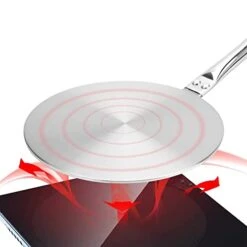 Stainless Steel Heat Diffuser Plate, Evenly Conduction Heat Plate Simmer Ring Induction Hob Plat, For Gas Stove Glass Cooktop/8.66in