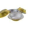 Disposable Colored Aluminum 5" Tart Pan/individual Pot Pie Pan W/Clear Dome Lid #501P (100, Gold) -Wilton Shop 31bcUrH17AL