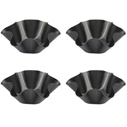 Tortilla Pan Set Non Stick Carbon Steel Taco Salad Bowl Pans Tortilla Shell Pans For Restaurant Chef