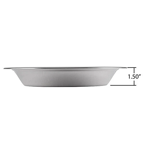 - 5M871 Lindy's Stainless Steel 9 Inch Pie Pan, Silver 6 - 5M871 Lindy's Stainless Steel 9 Inch Pie Pan, Silver - Image 4