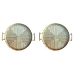 2 Pcs Chinese Kitchen For Farmhouse Spaghetti Pancake Pizza Fish Vintage Custard Cooking Dinner And Tray Casserole Restaurant Tart Salad Tableware With Dishe Serving Baker Steak