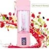 Nuoen Portable Juicer Blender Cup Travel Personal Blender Rechargeable Fruit Mixing Machine For Baby 6 Blades In 3D 380ml (Pink) -Wilton Shop 31cihcQs2 L. AC